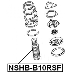 Protective Cap Bellow Shock Absorber - FEBEST NSHBB10RSF