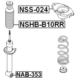 Protective Cap Bellow Shock Absorber - FEBEST NSHBB10RR