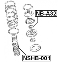 Protective Cap Bellow Shock Absorber - FEBEST NSHB001