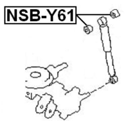 Spacer Bush Shock Absorber - FEBEST NSBY61