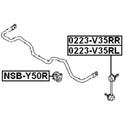 Mounting Stabiliser Bar - FEBEST NSBY50R