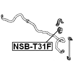Mounting Stabiliser Bar - FEBEST NSBT31F