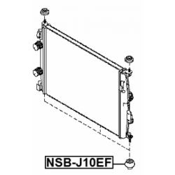 Mounting Radiator - FEBEST NSBJ10EF