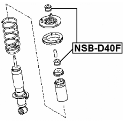 Spacer Bush Shock Absorber - FEBEST NSBD40F