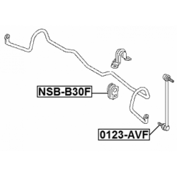Mounting Stabiliser Bar - FEBEST NSBB30F