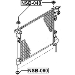 Mounting Radiator - FEBEST NSB048