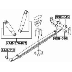 Bushing Leaf Spring - FEBEST NSB046