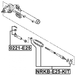 Bellow Steering - FEBEST NRKBE25KIT