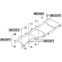 Bushing Axle Beam - FEBEST NMSAF6