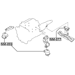 Mounting Automatic Transmission - FEBEST NM077