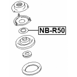 Rolling Bearing Suspension Strut Support Mount - FEBEST NBR50