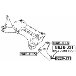 Mounting Control Trailing Arm - FEBEST NABJ11S