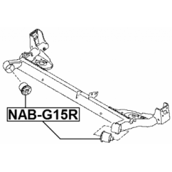 Bushing Axle Beam - FEBEST NABG15R
