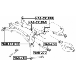 Bushing Axle Beam - FEBEST NABE51FRR