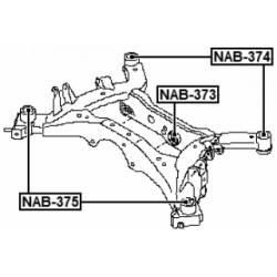Bushing Axle Beam - FEBEST NAB373