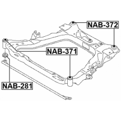 Bushing Axle Beam - FEBEST NAB371