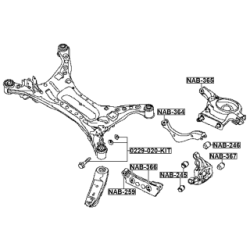 Mounting Control Trailing Arm - FEBEST NAB365