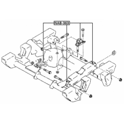 Mounting Differential - FEBEST NAB363