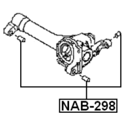 Mounting Differential - FEBEST NAB298