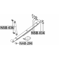 Bushing Leaf Spring - FEBEST NAB296
