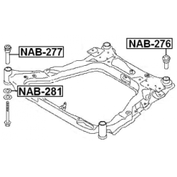 Bushing Axle Beam - FEBEST NAB281