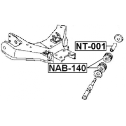 Mounting Control Trailing Arm - FEBEST NAB140