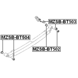 Bushing Leaf Spring - FEBEST MZSBBT503