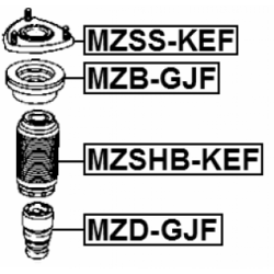 Rubber Buffer Suspension - FEBEST MZDGJF