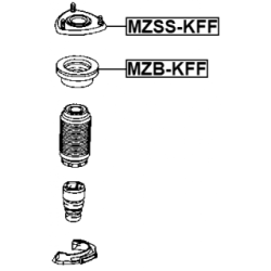Rolling Bearing Suspension Strut Support Mount - FEBEST MZBKFF