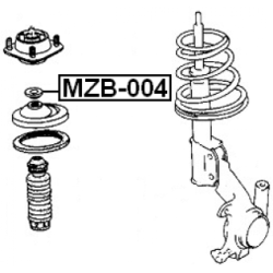 Rolling Bearing Suspension Strut Support Mount - FEBEST MZB004