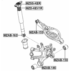 Bush Shock Absorber - FEBEST MZAB162