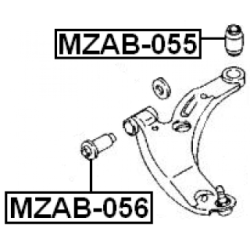 Mounting Control Trailing Arm - FEBEST MZAB056