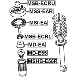 Protective Cap Bellow Shock Absorber - FEBEST MSHBE55R
