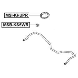 Mounting Stabiliser Bar - FEBEST MSBKS5WR