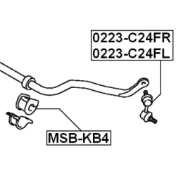 Mounting Stabiliser Bar - FEBEST MSBKB4