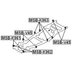 Mounting Vehicle Frame - FEBEST MSBK961