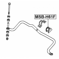 Mounting Stabiliser Bar - FEBEST MSBH61W