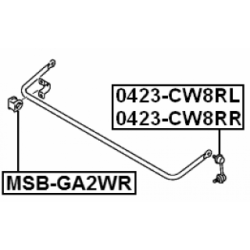 Mounting Stabiliser Bar - FEBEST MSBGA2WR