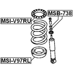 Spacer Bush Shock Absorber - FEBEST MSB738