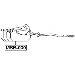 Mounting Control Trailing Arm - FEBEST MSB030