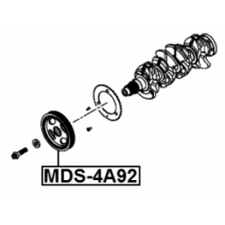 Belt Pulley Crankshaft - FEBEST MDS4A92