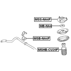 Rolling Bearing Suspension Strut Support Mount - FEBEST MBNA4