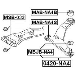 Mounting Control Trailing Arm - FEBEST MABNA4S