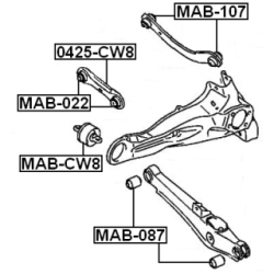 Mounting Control Trailing Arm - FEBEST MABCW8