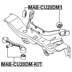 Mounting Differential - FEBEST MABCU20DMKIT