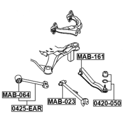Mounting Control Trailing Arm - FEBEST MAB161