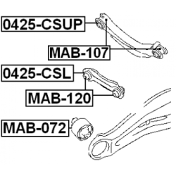 Mounting Control Trailing Arm - FEBEST MAB120