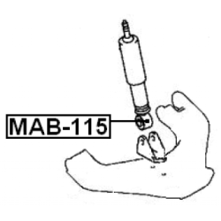 Bush Shock Absorber - FEBEST MAB115