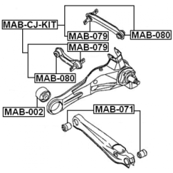 Mounting Control Trailing Arm - FEBEST MAB080
