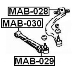 Mounting Control Trailing Arm - FEBEST MAB029